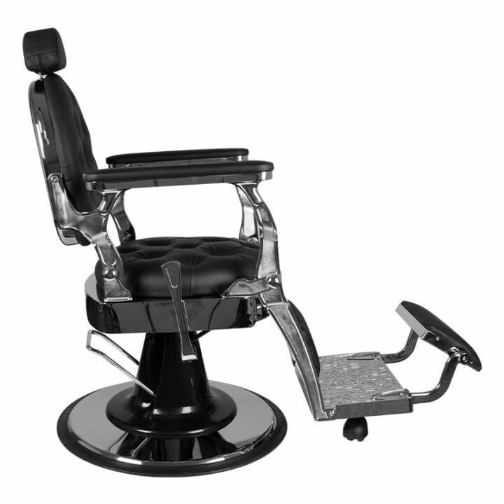 Barber chair Giulio Silver, black - Image 2