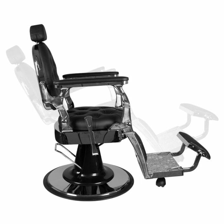 Barber chair Giulio Silver, black - Image 4