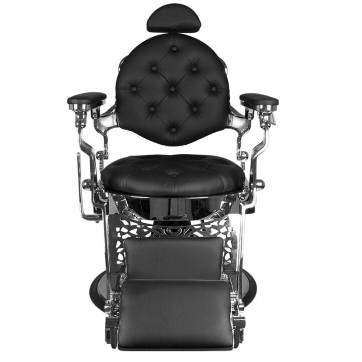 Barber chair Giulio Silver, black - Image 5