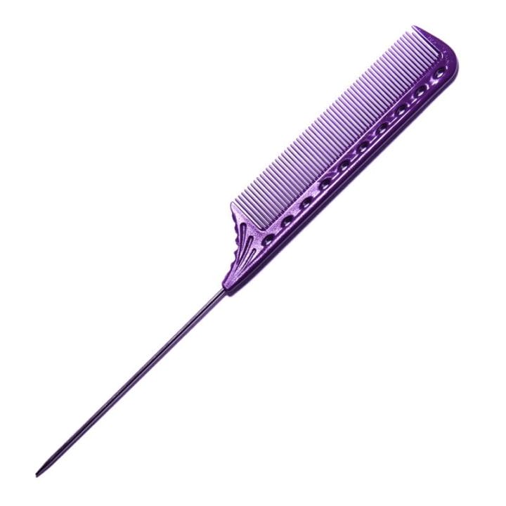 Y.S.PARK 102 METAL PIN TAIL COMB 220MM PURPLE