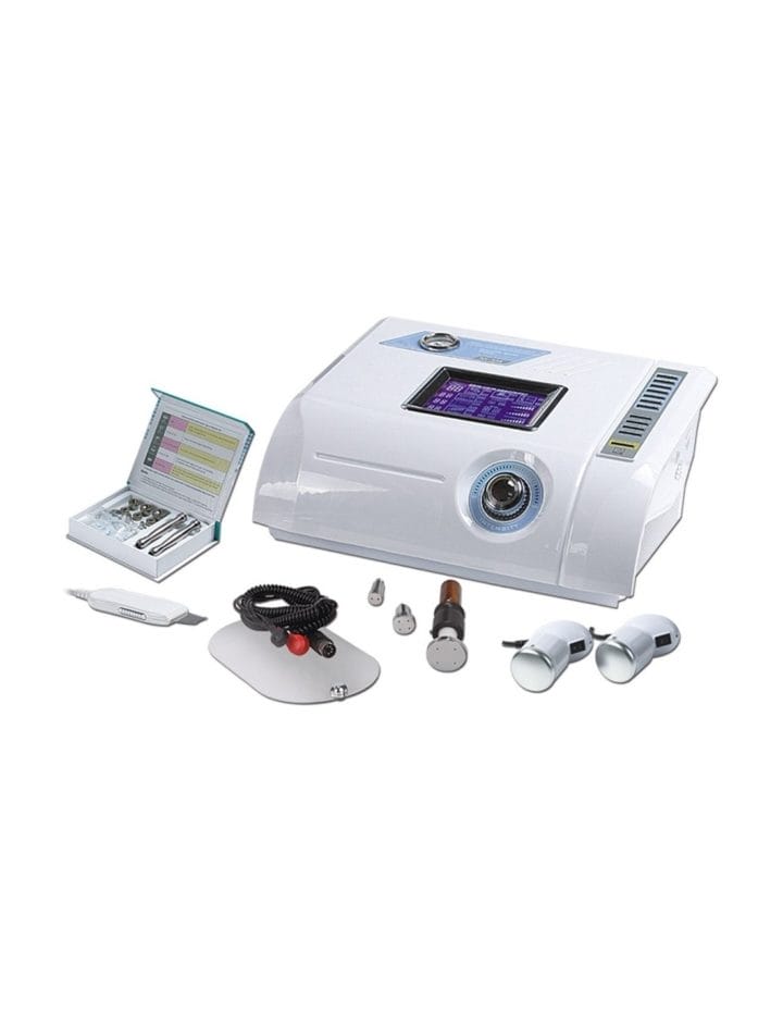 Beauty device with 3 functions - mesotherapy, ultrasound scrub, diamond dermabrasion