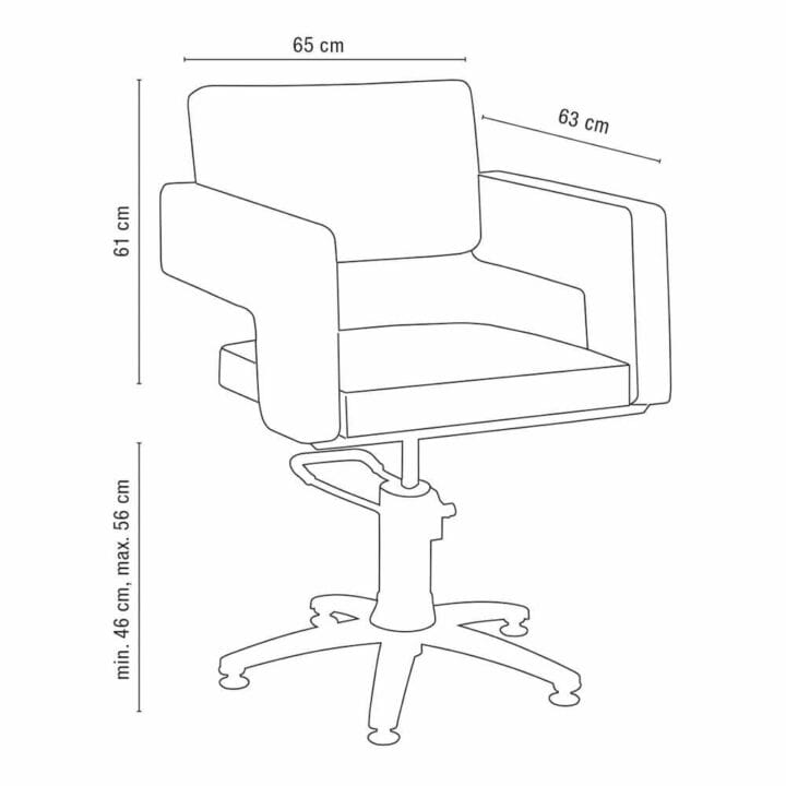 Sibel Odeon Black Hydraulic Styling Chair - Image 3