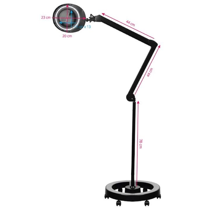 LED 60 SMD 5D Black lamp with a tripod - Image 4