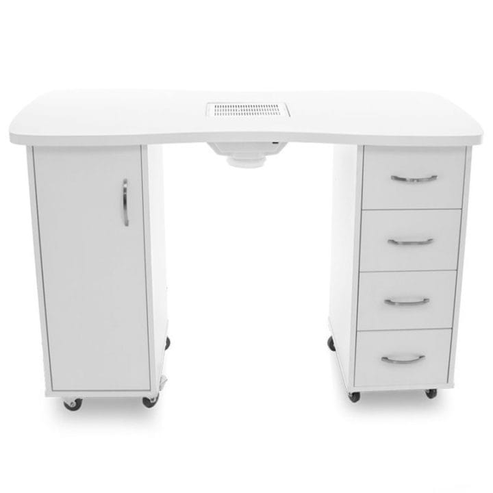 Manicure tables with absorber, white