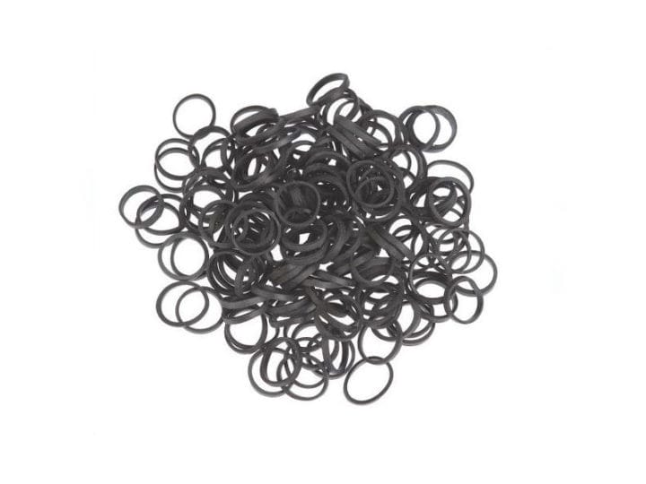 Sibel Elastic Bands 500 pcs, black 20mm