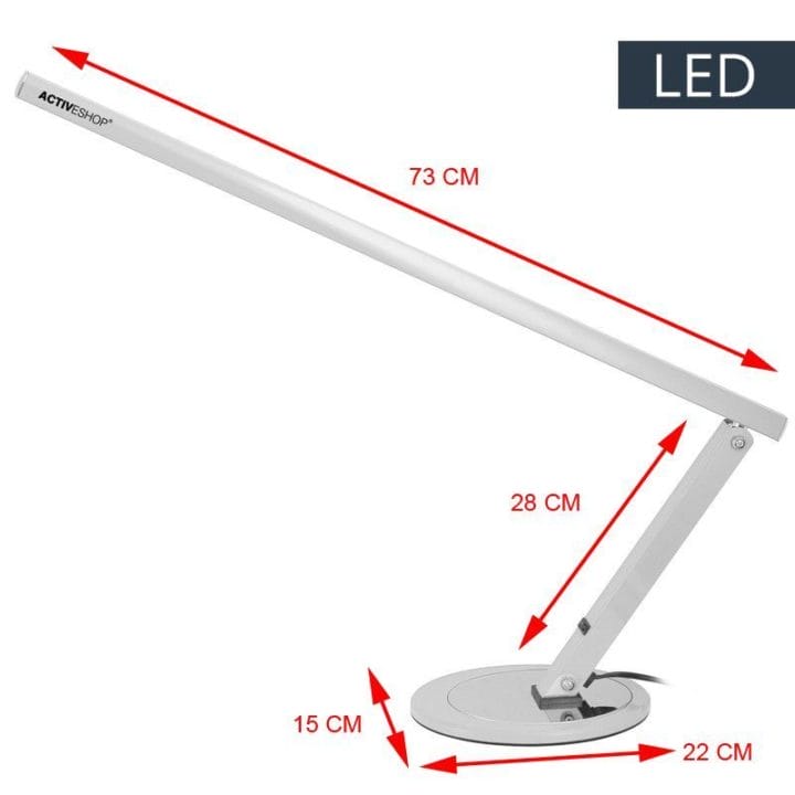 PÖYTÄ- / MANIKYYRILAMPPU SLIM LED Valkoinen - Image 2