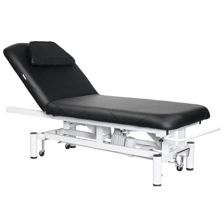 Electric bed for massage with 1 motor, black