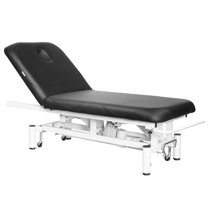 Electric bed for massage with 1 motor, black - Image 2