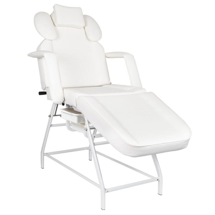 Beauty bed Ivette for eyelash technicians, white