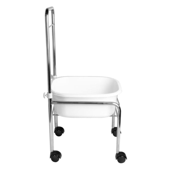 Pedicure Tray On Wheels, Chrome - Image 2