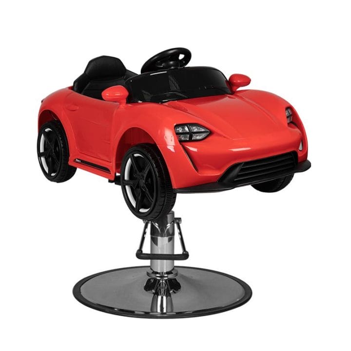 CHILDREN'S HAIRDRESSING CHAIR CAR PORSHE, red