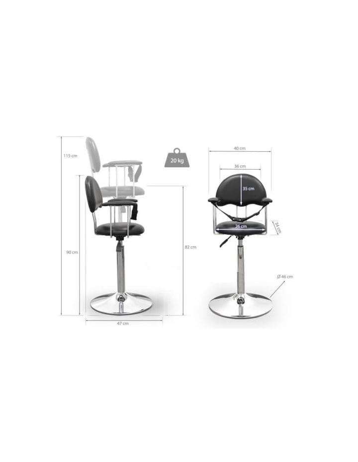 Childrens chair for hairdressers Junior - Image 2