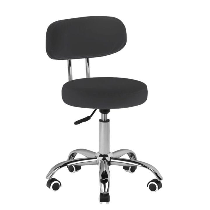 Cosmetic stool for pedicure, black