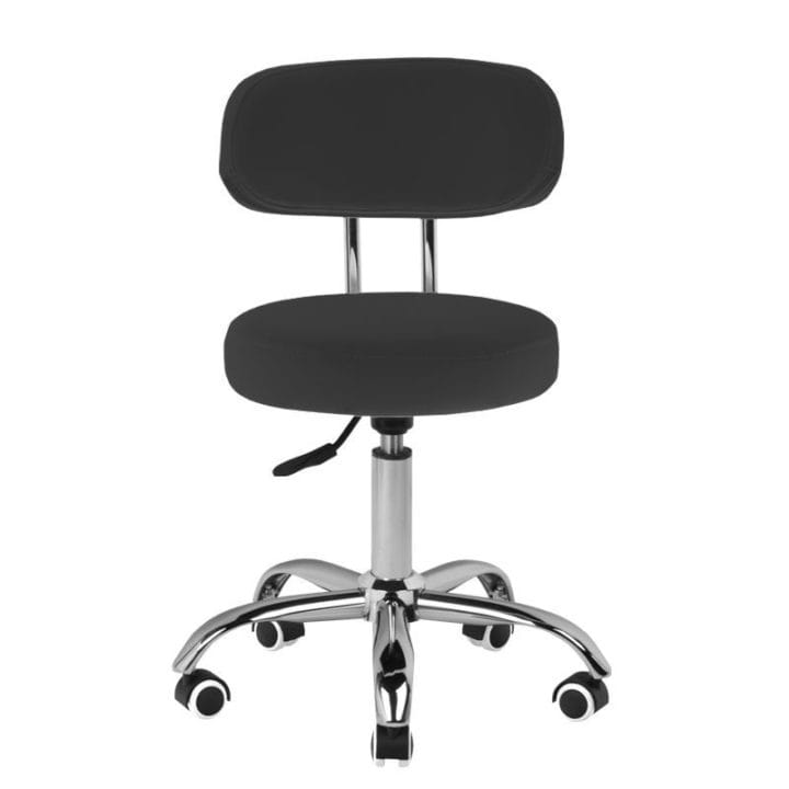 Cosmetic stool for pedicure, black - Image 2