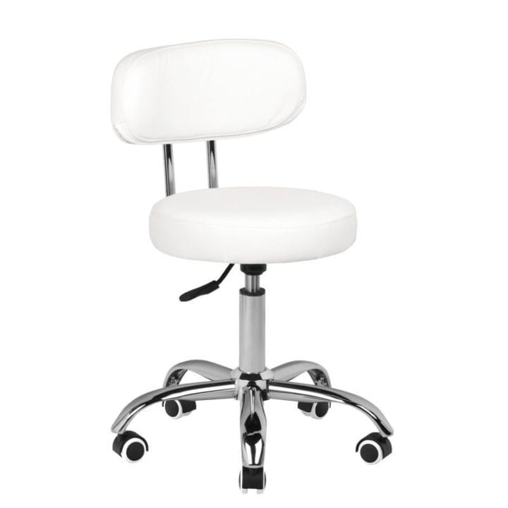 Cosmetic stool for pedicure, white