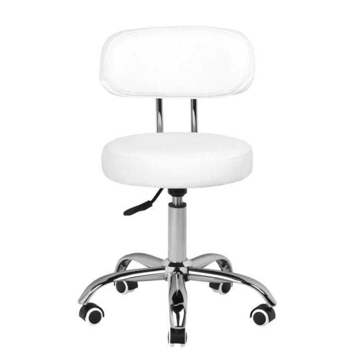 Cosmetic stool for pedicure, white - Image 2