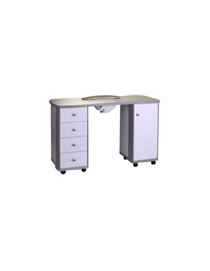 Manicure table Double Station 3b with an arm pad and extractor fan