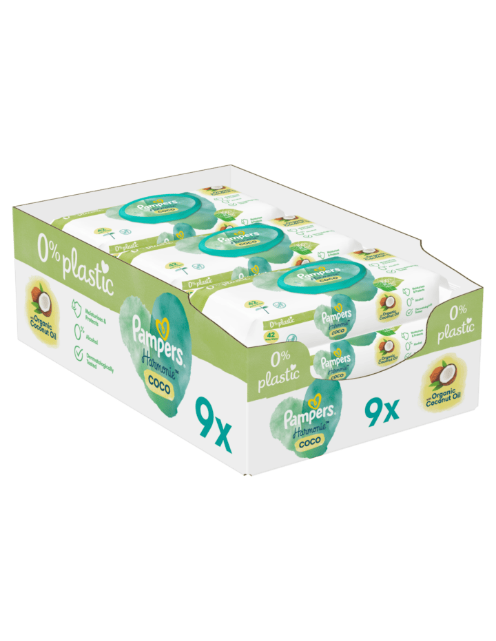 Pampers Harmonie Coco wet wipes 378 pcs