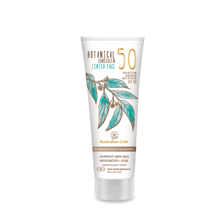 Australian Gold Botanical SPF 50 Tinted Face Medium -Tan 88ml