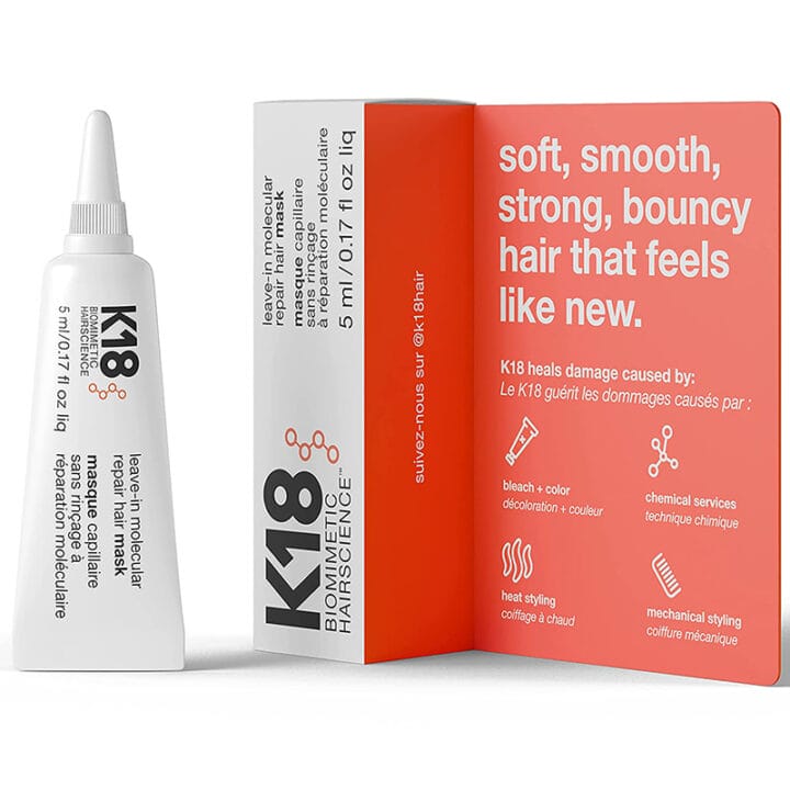 K18 Biomimetic Hairscience Leave-in Molecular Repair Hair Mask 5ml