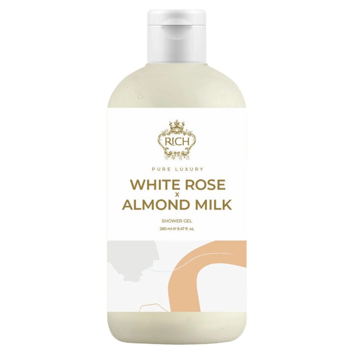 RICH Pure Luxury White Rose & Almond Milk Shower Gel 280ml