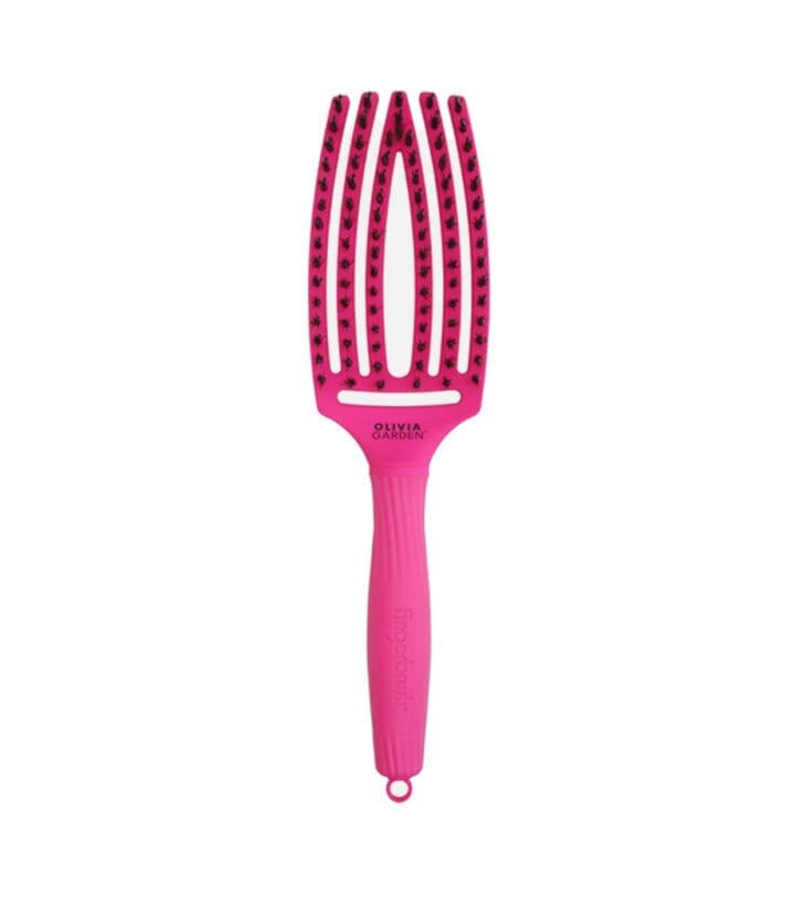 Olivia Garden Fingerbrush Combo Medium Hot Pink