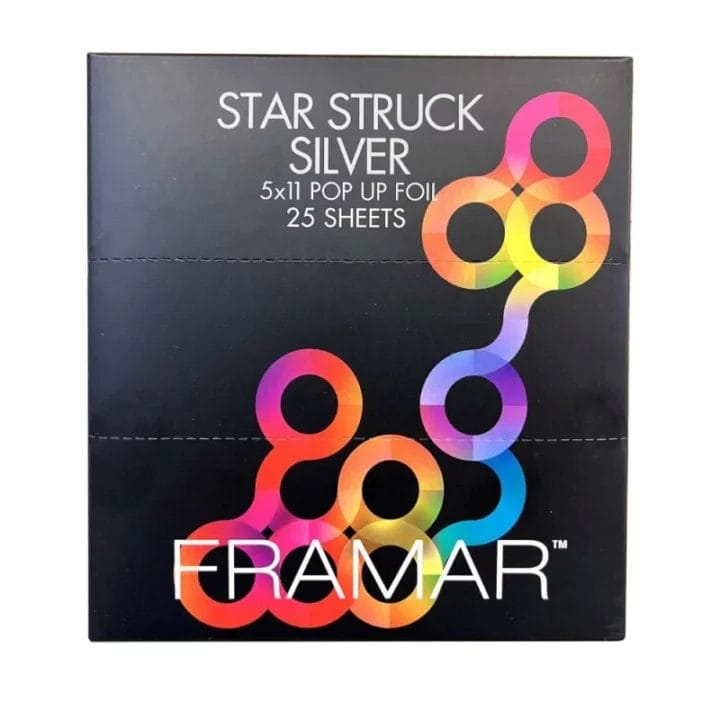 Framar 5x11 Pop Up Star Struck Silver foil 25 sheets