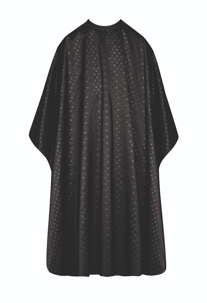 Sibel hairdressing cape Dots 3 in 1 black - Image 3