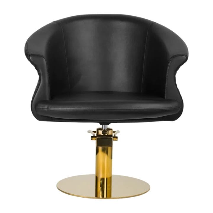 Gabbiano hairdressing chair Wersal gold black - Image 4